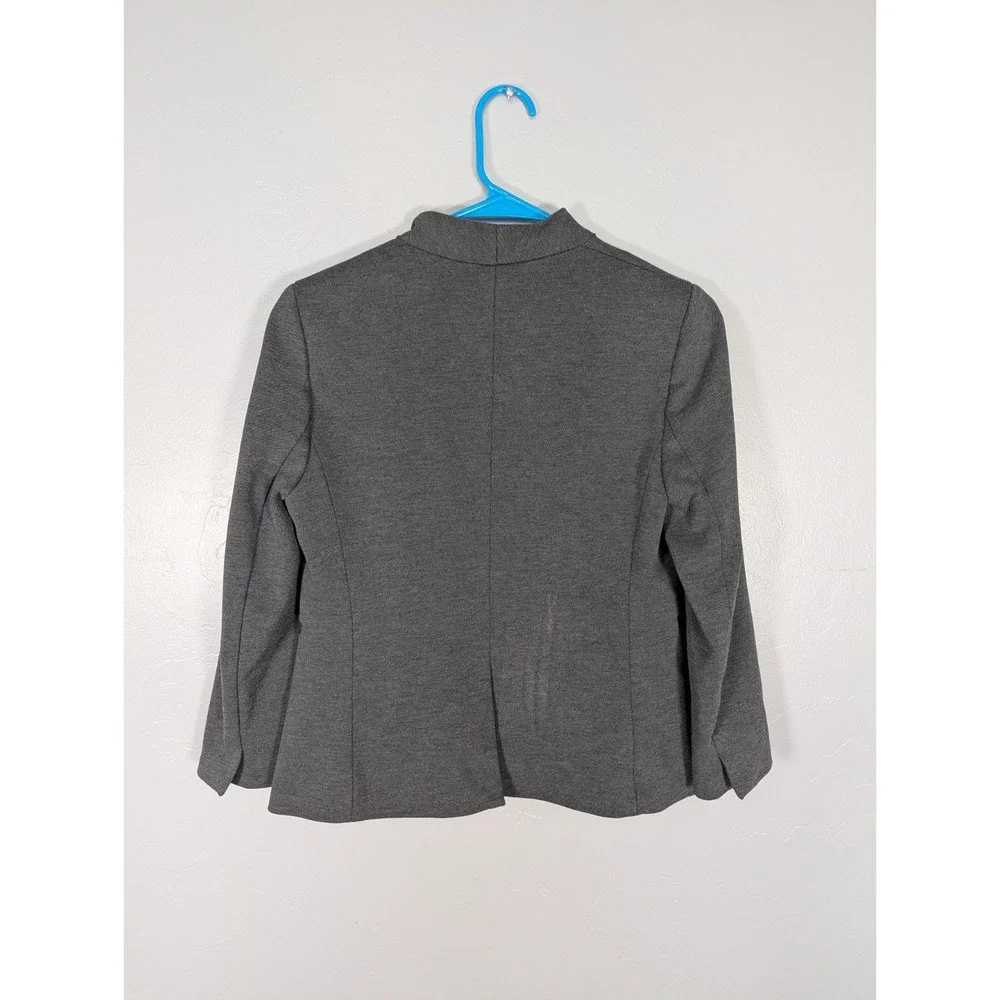 J. Crew 365‎ Blazer Womens 6P Petite Going Out Stretch Twill Gray Heather Dove